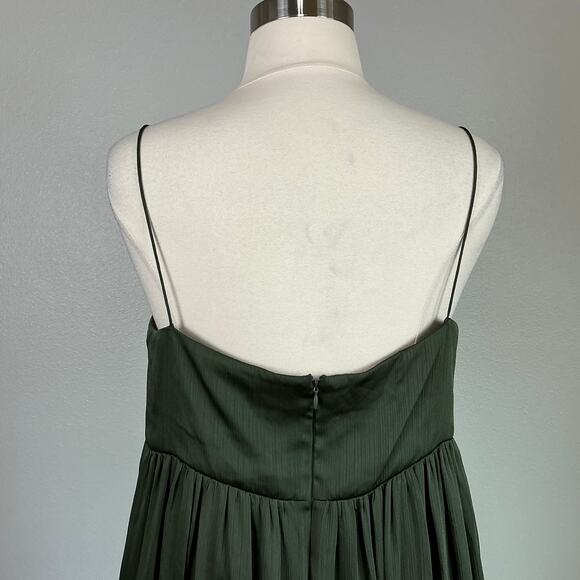 Sachin & Babi Chiffon Long A-Line Maxi Evening Gown Green Size 20W Formal Dress - Picture 7 of 10
